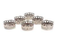 A Set of Six French Silver-Plate Coasters by Georges Fouquet-Lapar