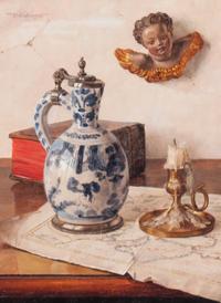 Oswald Eichinger, (German, b. 1915), Candlestick and Cherub, circa 1958-59