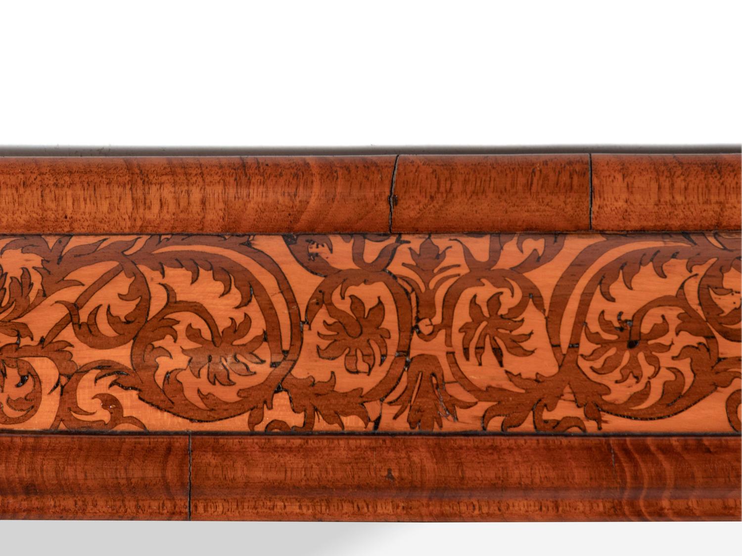 A William and Mary Walnut and Marquetry Mirror
