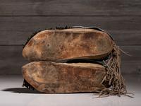 Comanche Beaded Hide Moccasins