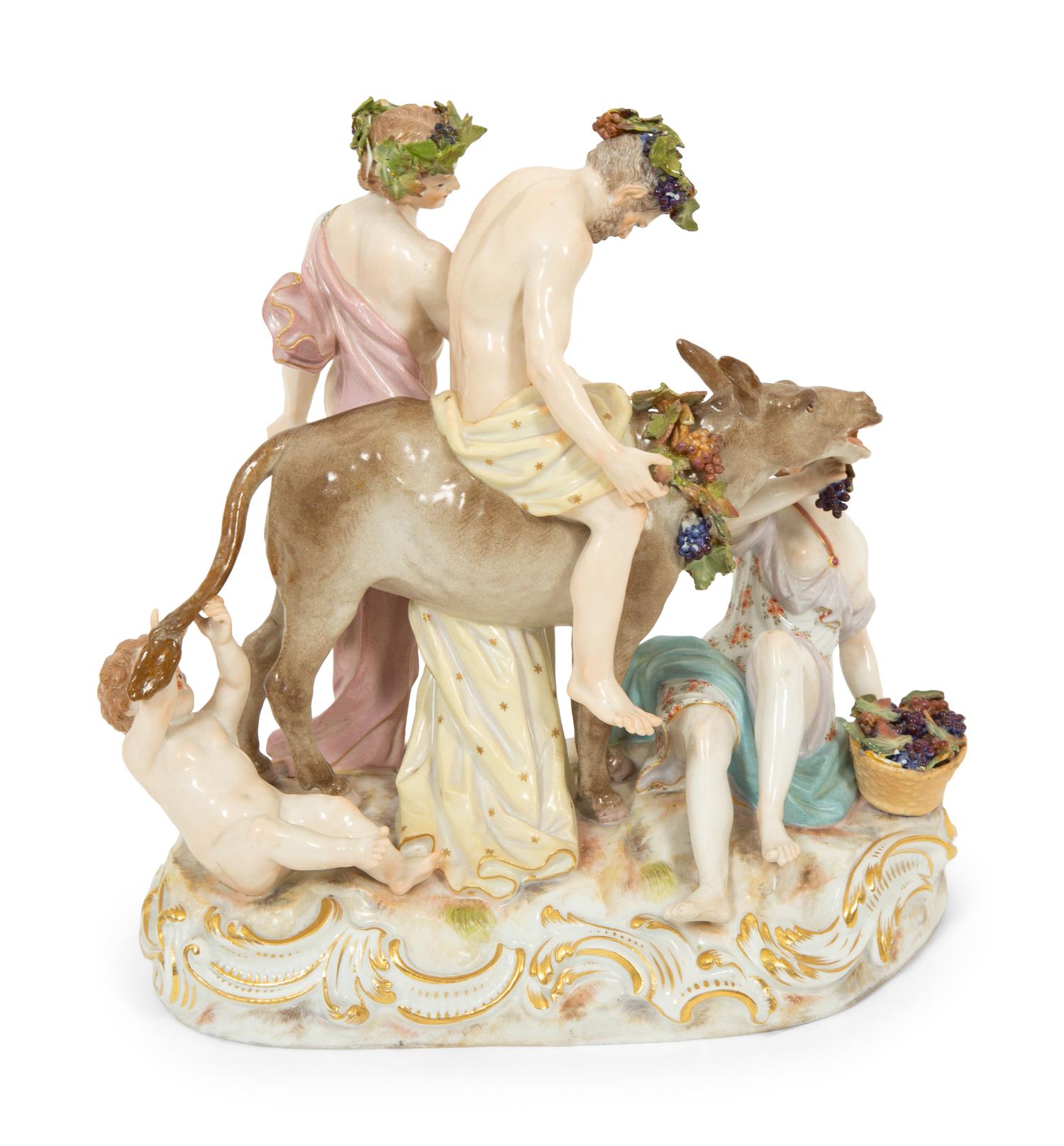 A Group of Six Meissen Porcelain Figures, including Woman with Golden Ball by Walter Schott