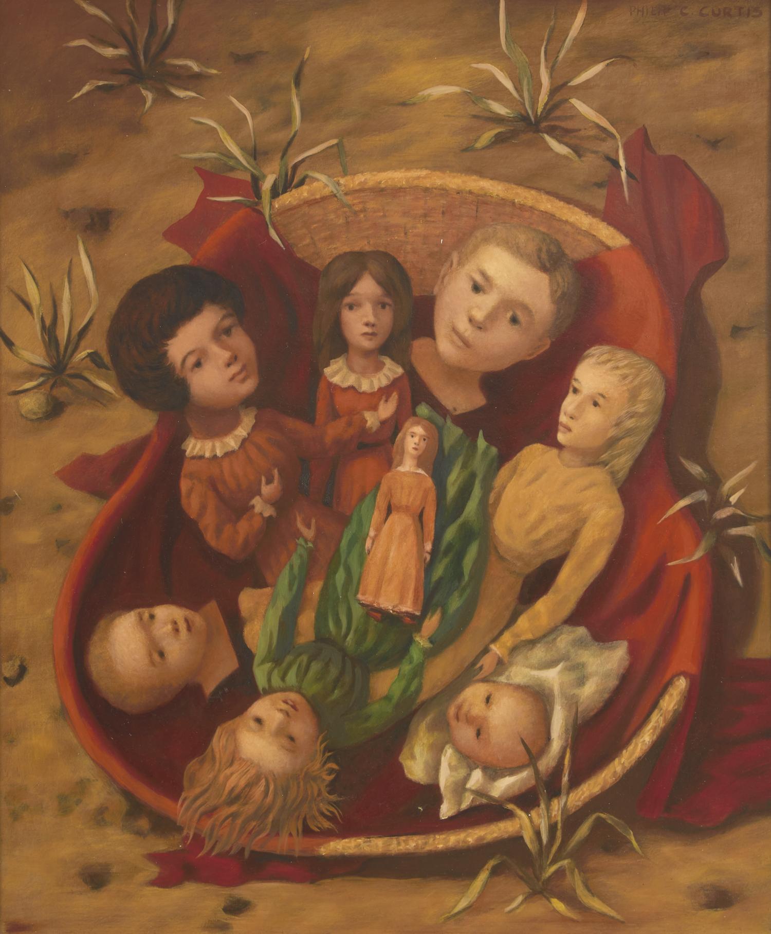 Basket of Dolls , c. 1965