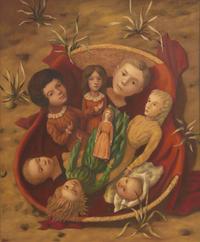 Basket of Dolls , c. 1965