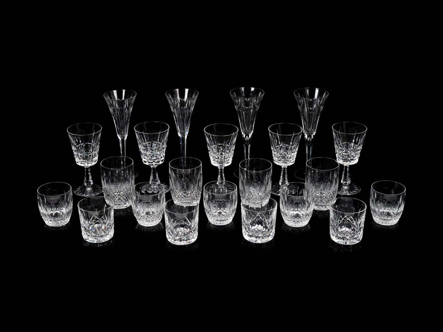 A Group of Waterford Cut Glass Stemware