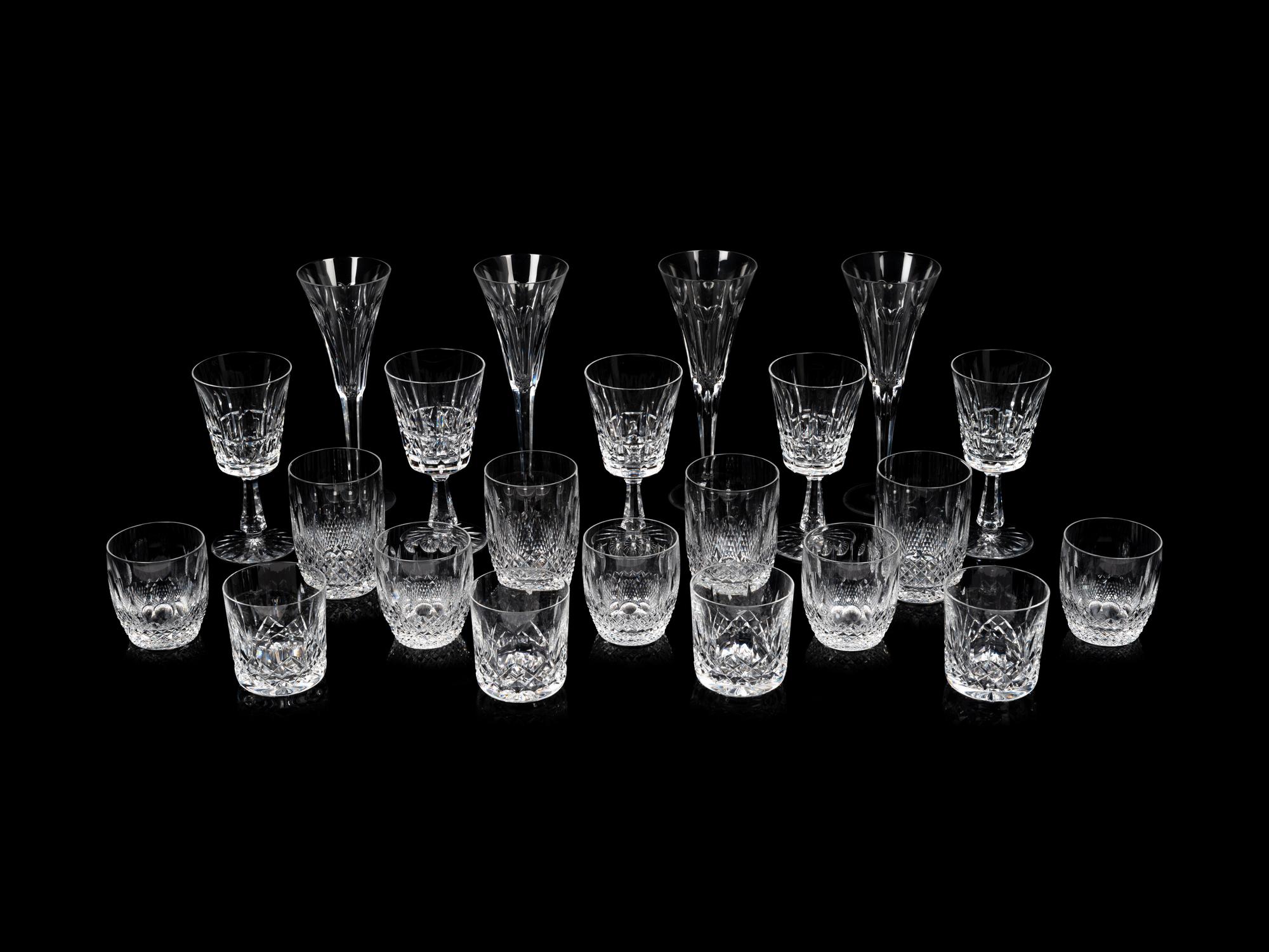 A Group of Waterford Cut Glass Stemware