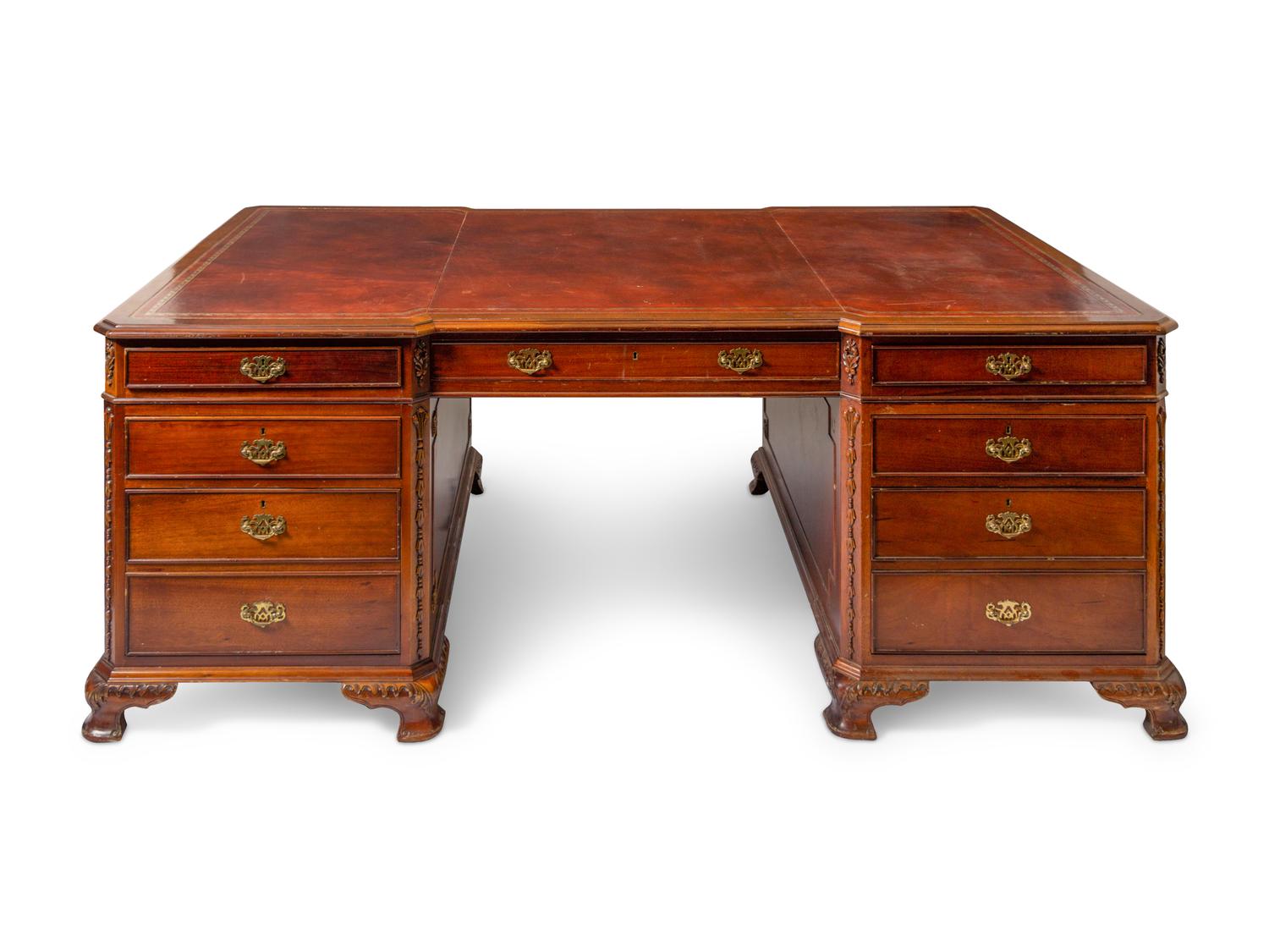 A Georgian Style Partner's Desk