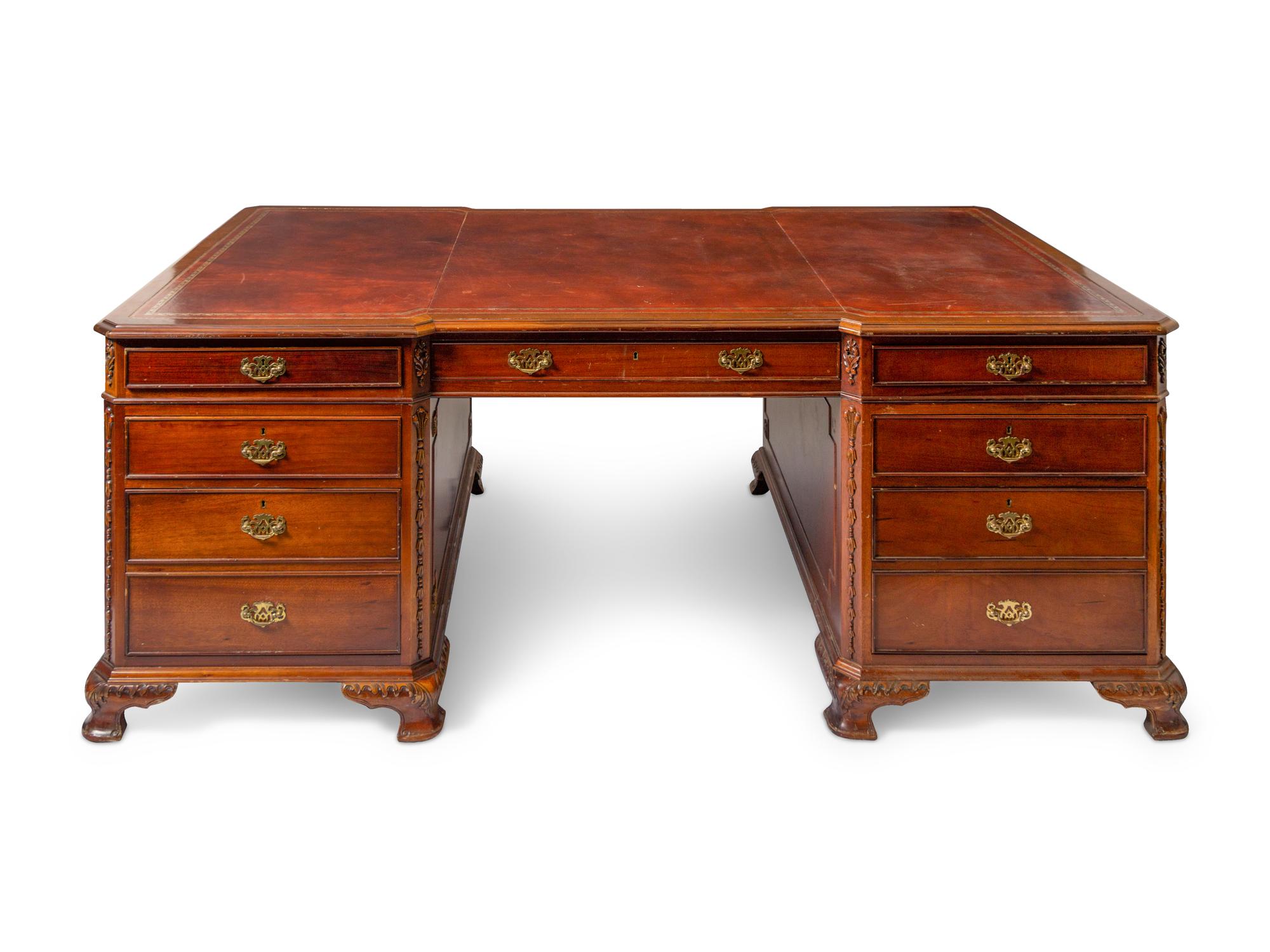 A Georgian Style Partner's Desk