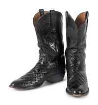 Lucchese Black Alligator Boots
