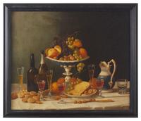 Still Life with Fruit, Cheeses, Nuts, Glasses, and Ewer