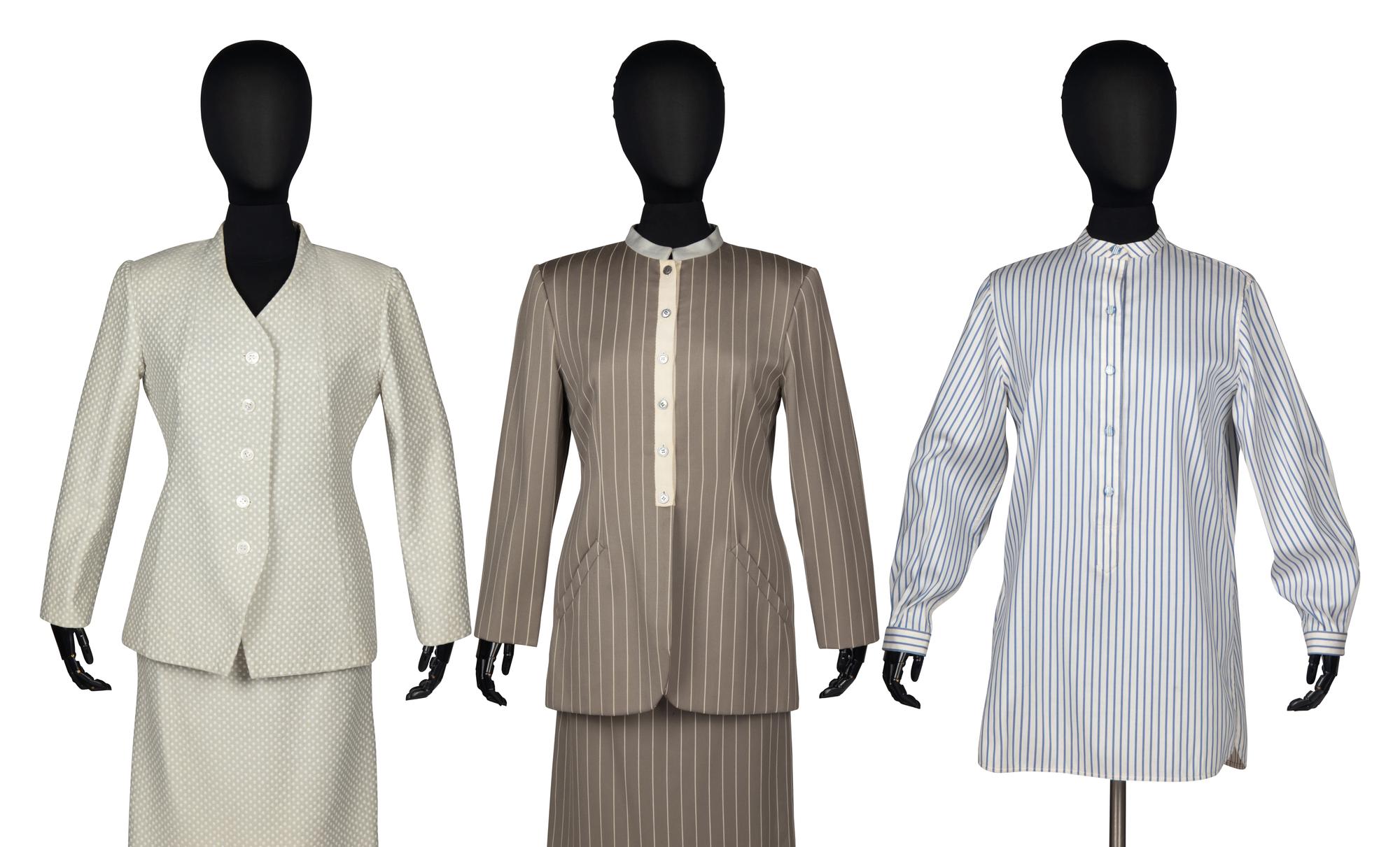 Two Skirt Suits and Two Blouses by Geoffrey Beene