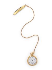 PATEK PHILIPPE & CO. FOR TIFFANY & CO., POCKET WATCH WITH FOB CHAIN AND POCKET KNIFE