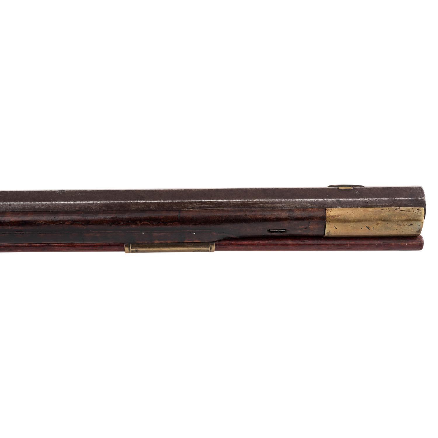 Relief Carved Percussion Altered Longrifle by Abraham Schweitzer
