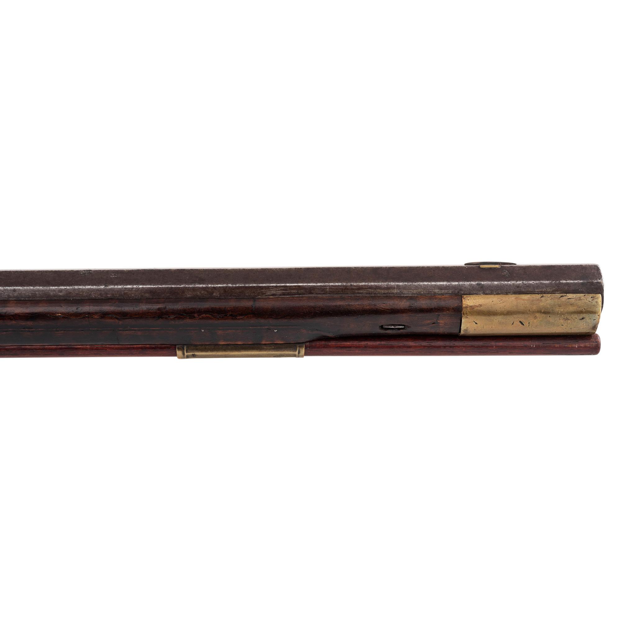 Relief Carved Percussion Altered Longrifle by Abraham Schweitzer