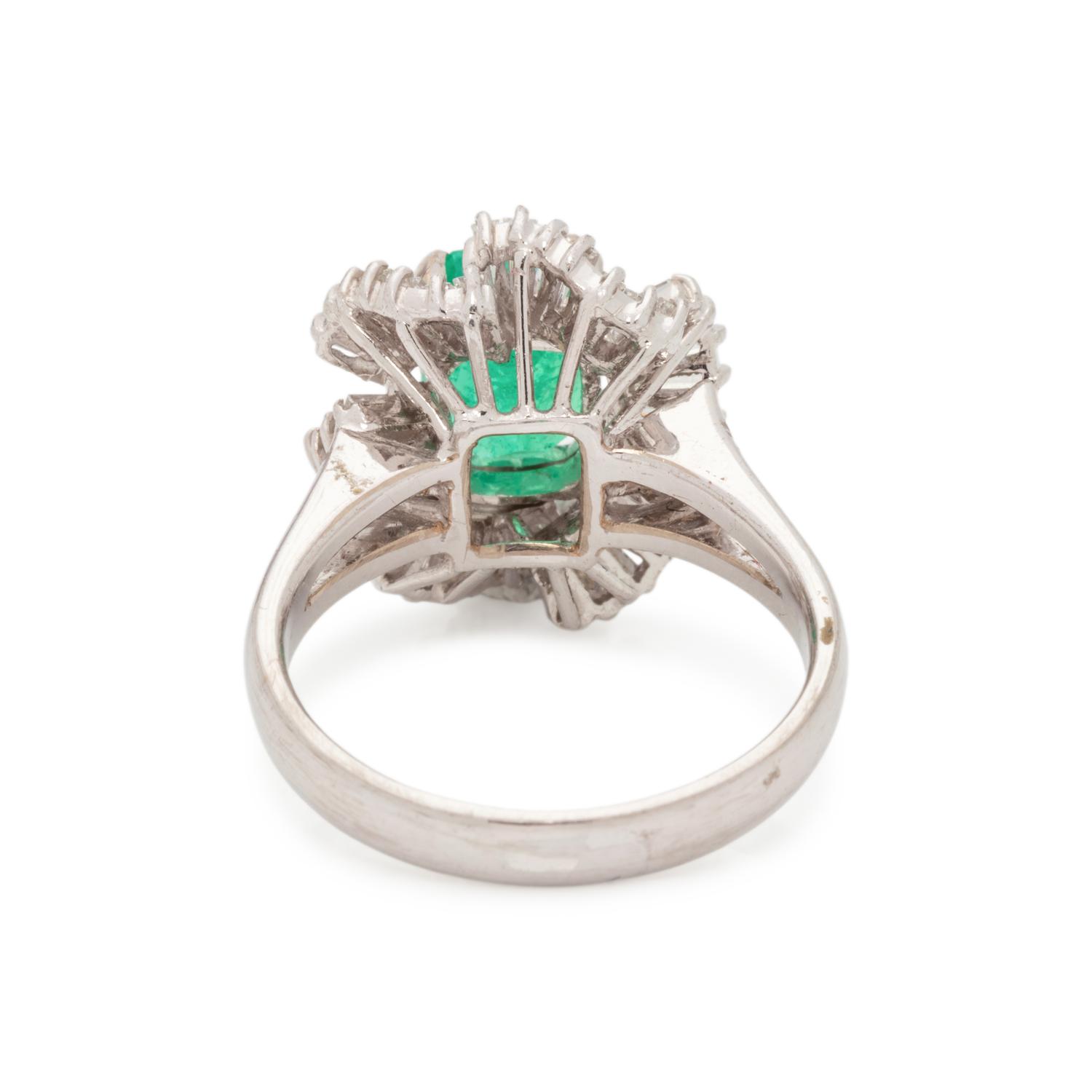 EMERALD AND DIAMOND RING