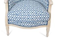 A Pair of Louis XVI Style Painted Bergeres — 20TH CENTURY