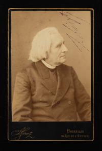 LISZT, Franz Liszt (1811-1886). Cabinet photograph, signed (“F. Liszt”), n.d.