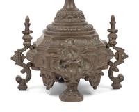 A Pair of French Neoclassical Bronze Four-Light Candelabra