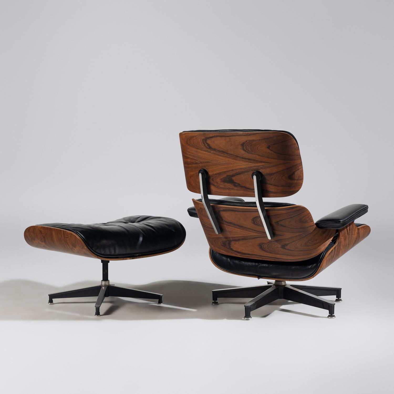 Charles and Ray Eames (American, 1907–1978 | 1913–1988) — 670 Lounge Chair and 671 Ottoman Herman Miller USA, designed 1956