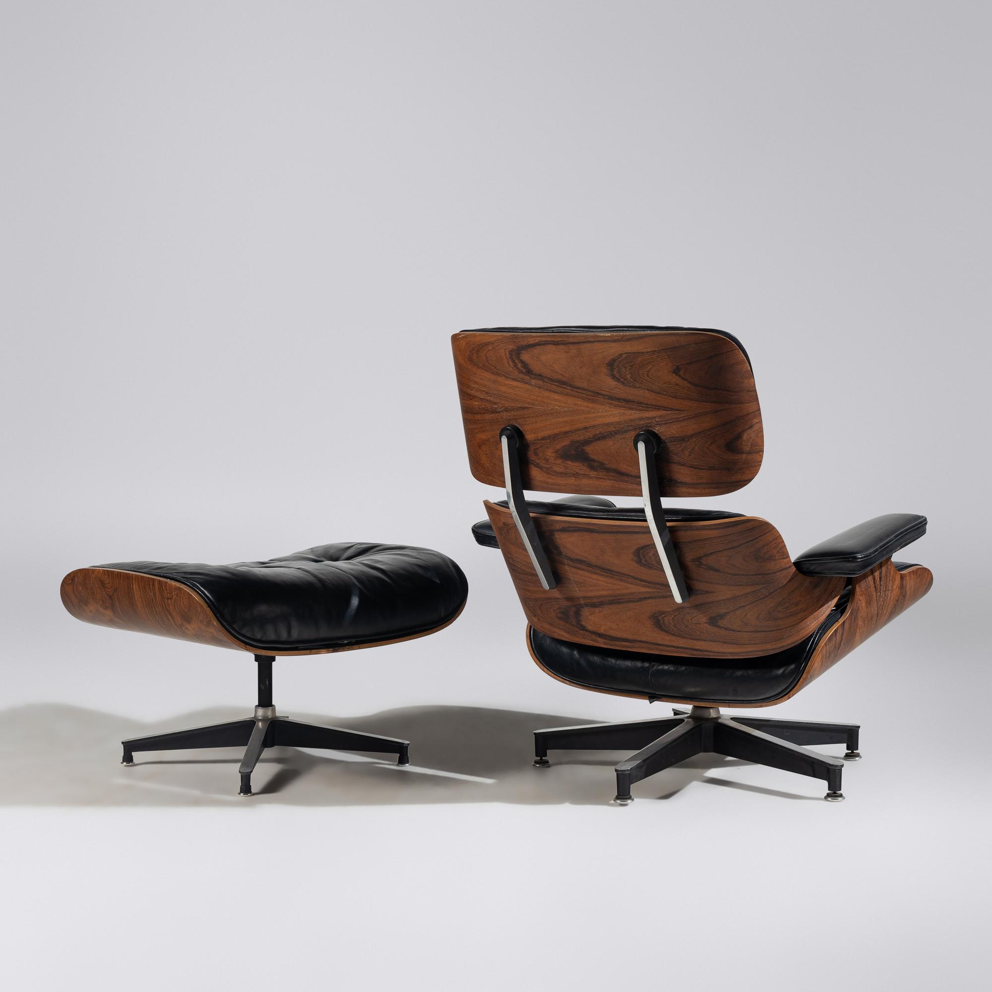 Charles and Ray Eames (American, 1907–1978 | 1913–1988) — 670 Lounge Chair and 671 Ottoman Herman Miller USA, designed 1956