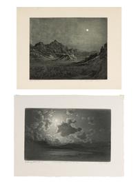 Two Works: Desert Night, Arizona and Moonlight, Holbrook, N.M.