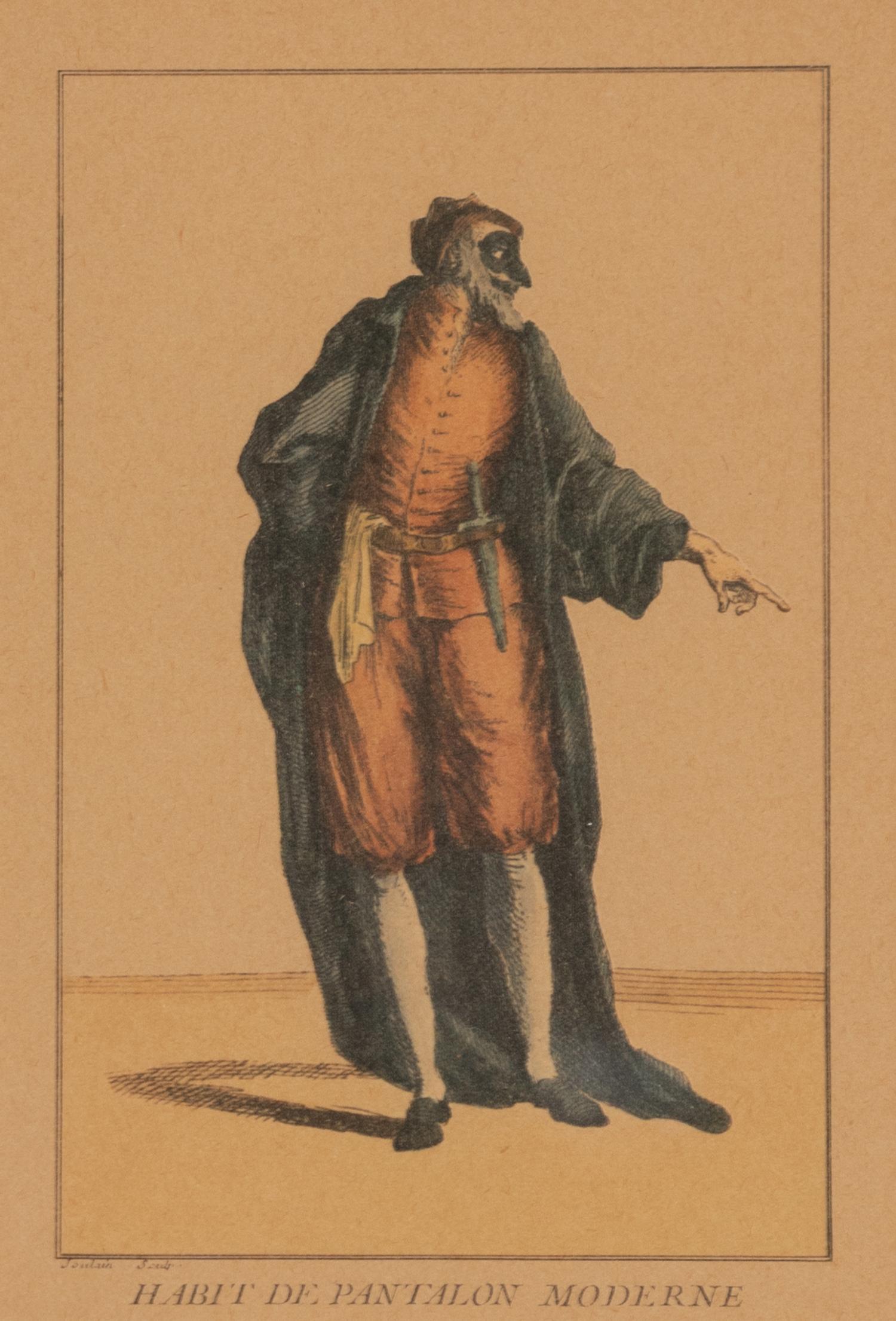 A Group of Four Colored Engravings from Histoire du Théâtre Italien