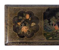 A Chinese Black and Gilt Lacquer Console Table — 20TH CENTURY