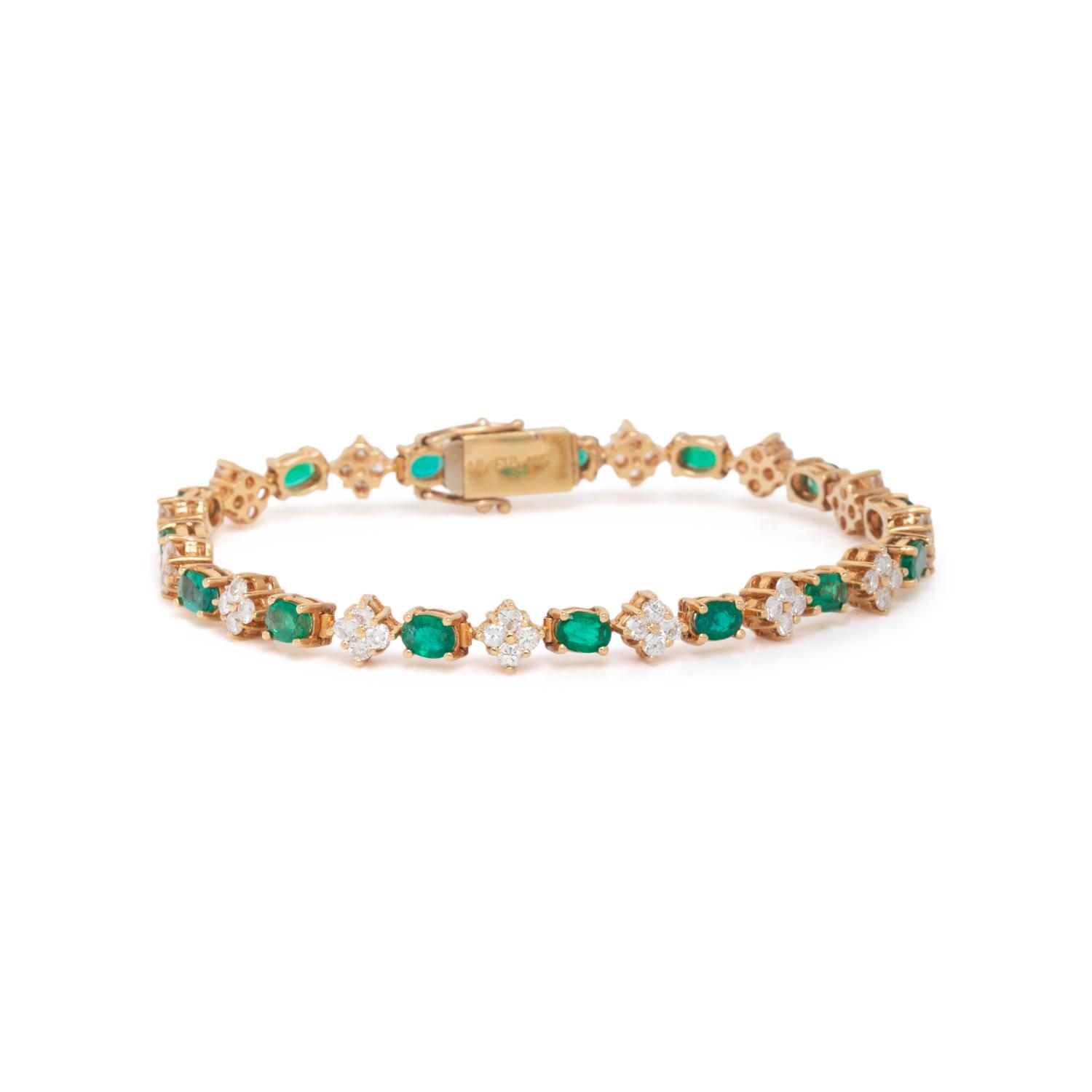 EMERALD AND DIAMOND BRACELET