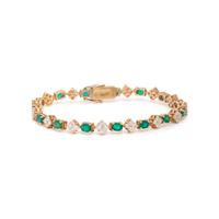 EMERALD AND DIAMOND BRACELET