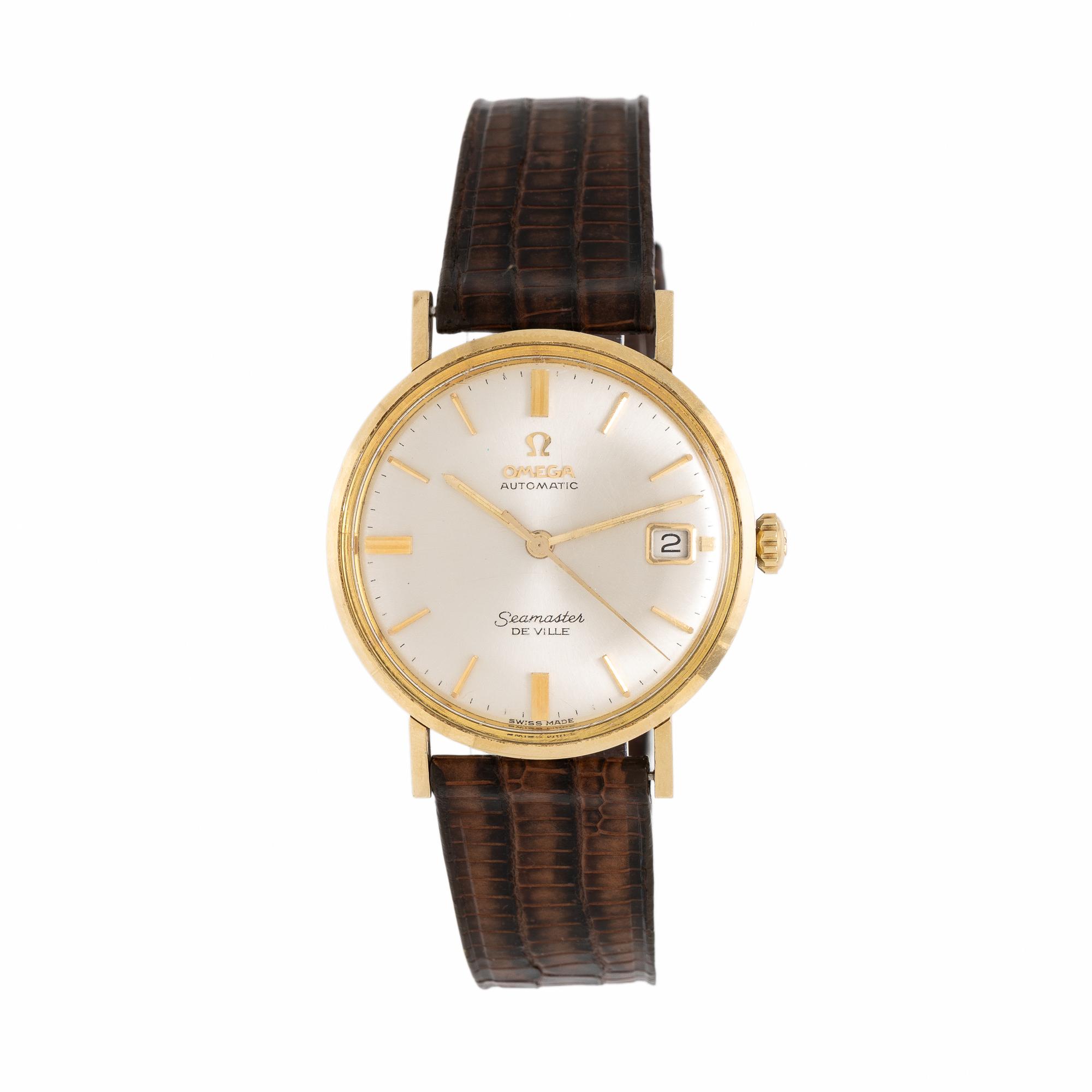 Omega, Ref. KL6068 Stainless Steel and 14K Yellow Gold 'Seamaster De Ville' Date Watch, Box and Booklet