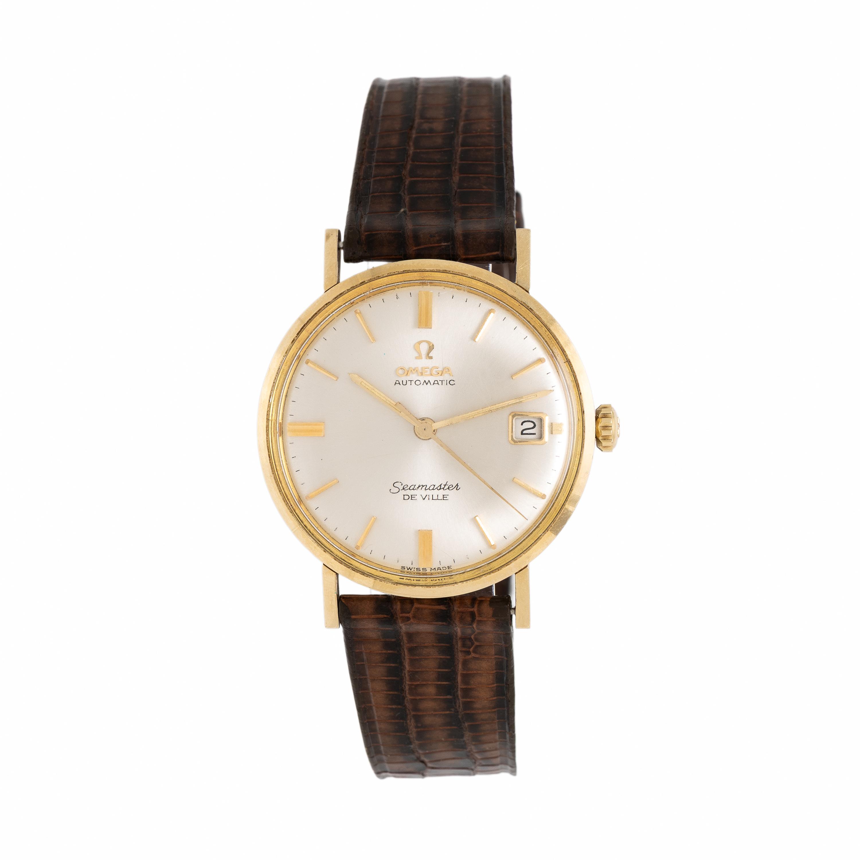 Omega, Ref. KL6068 Stainless Steel and 14K Yellow Gold 'Seamaster De Ville' Date Watch, Box and Booklet