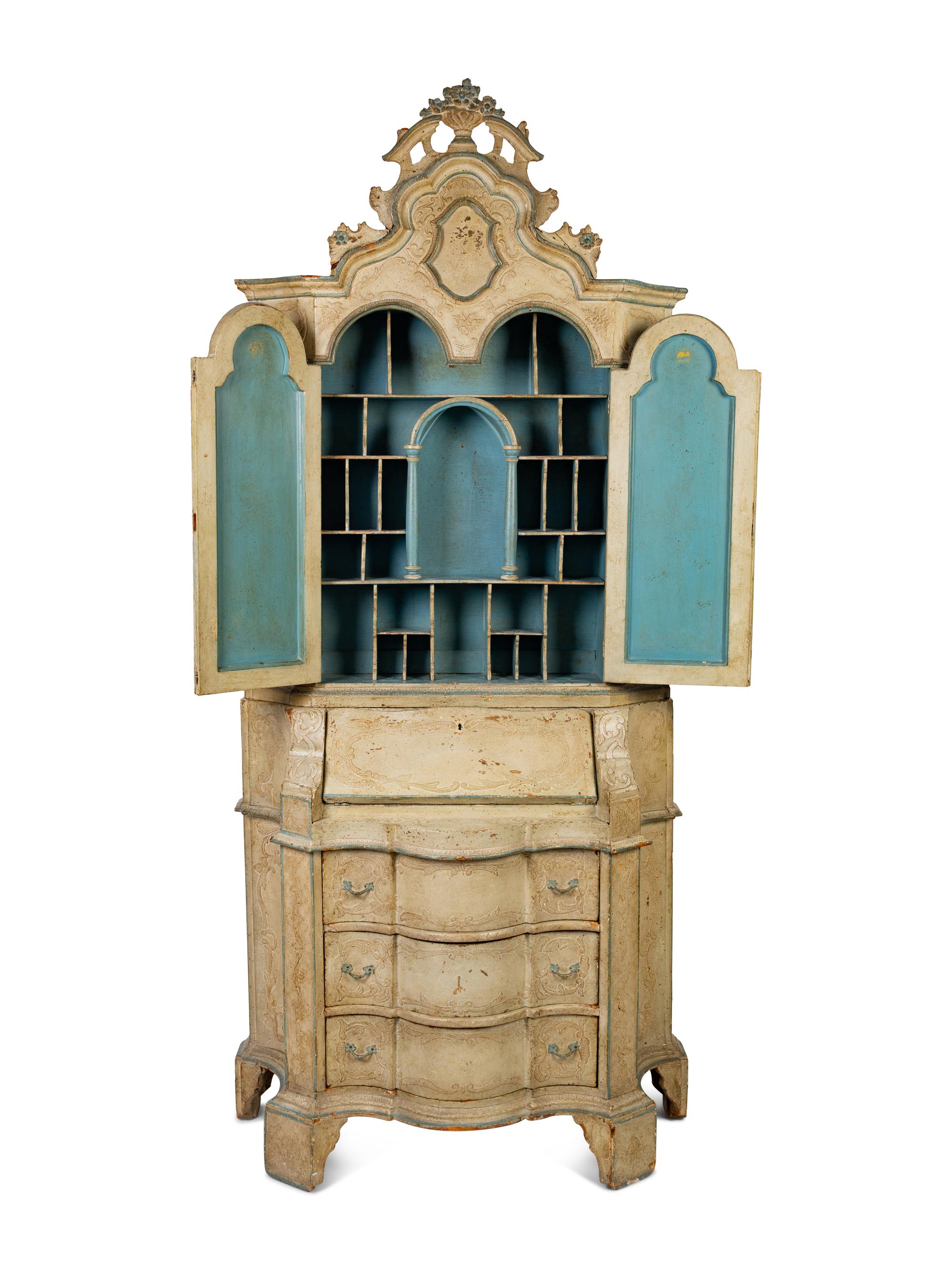 A Venetian Painted Secretary
