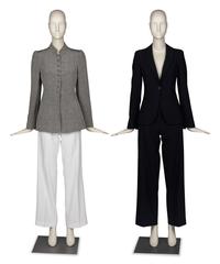 Two Giorgio Armani Black Label Pant Suits