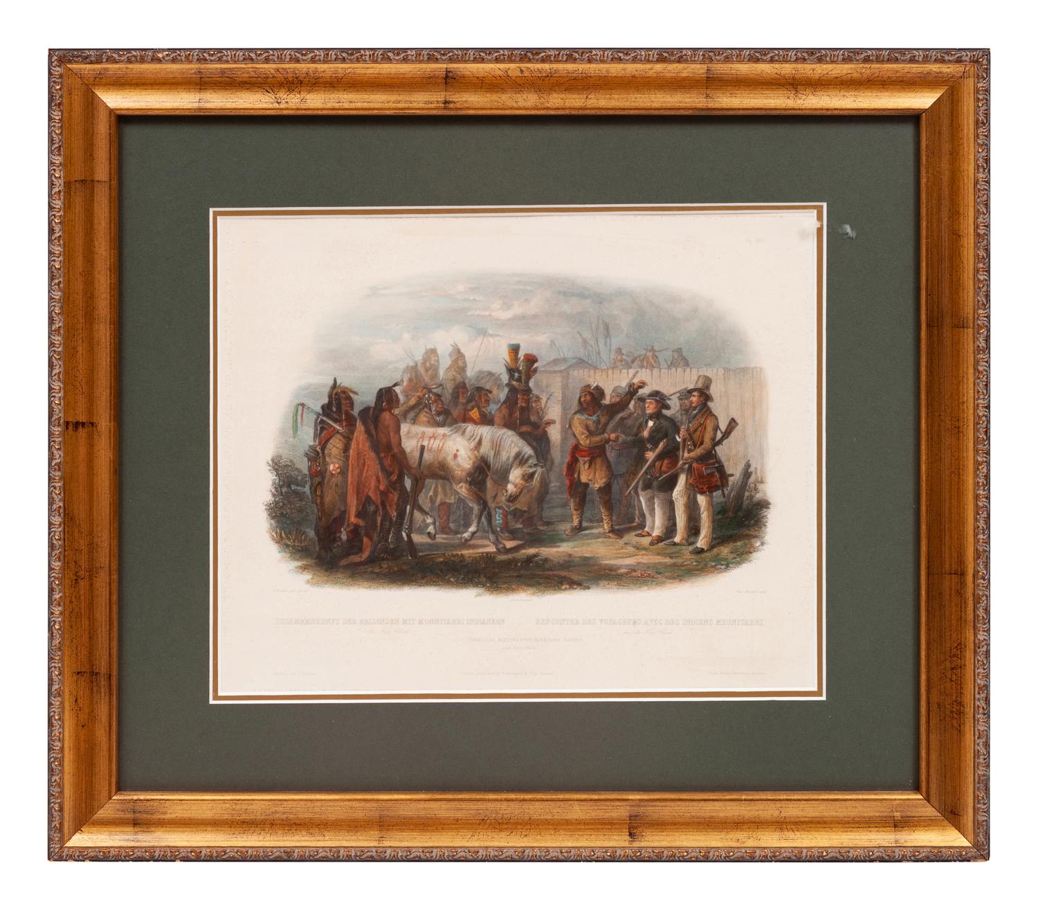 Travellers Meeting with Minatarre Indians