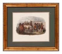 Travellers Meeting with Minatarre Indians