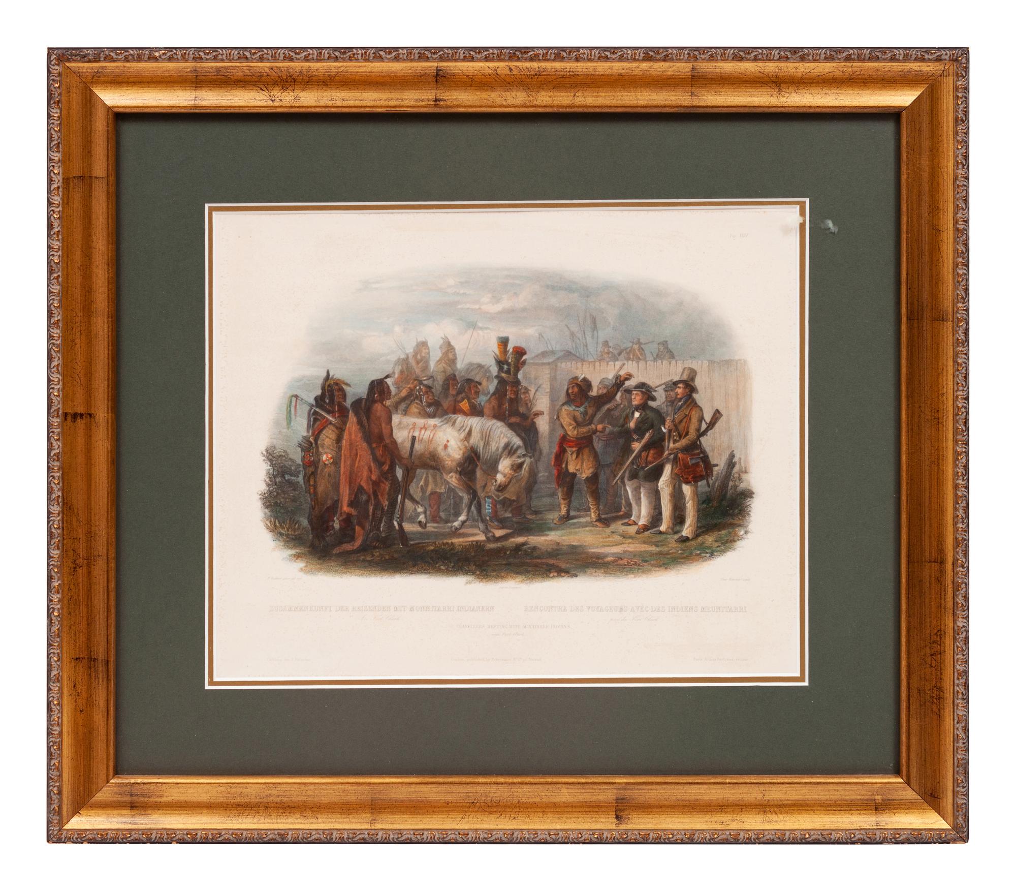 Travellers Meeting with Minatarre Indians