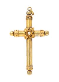 A Cross Pendant, Circa 1880, 2.30 dwts.