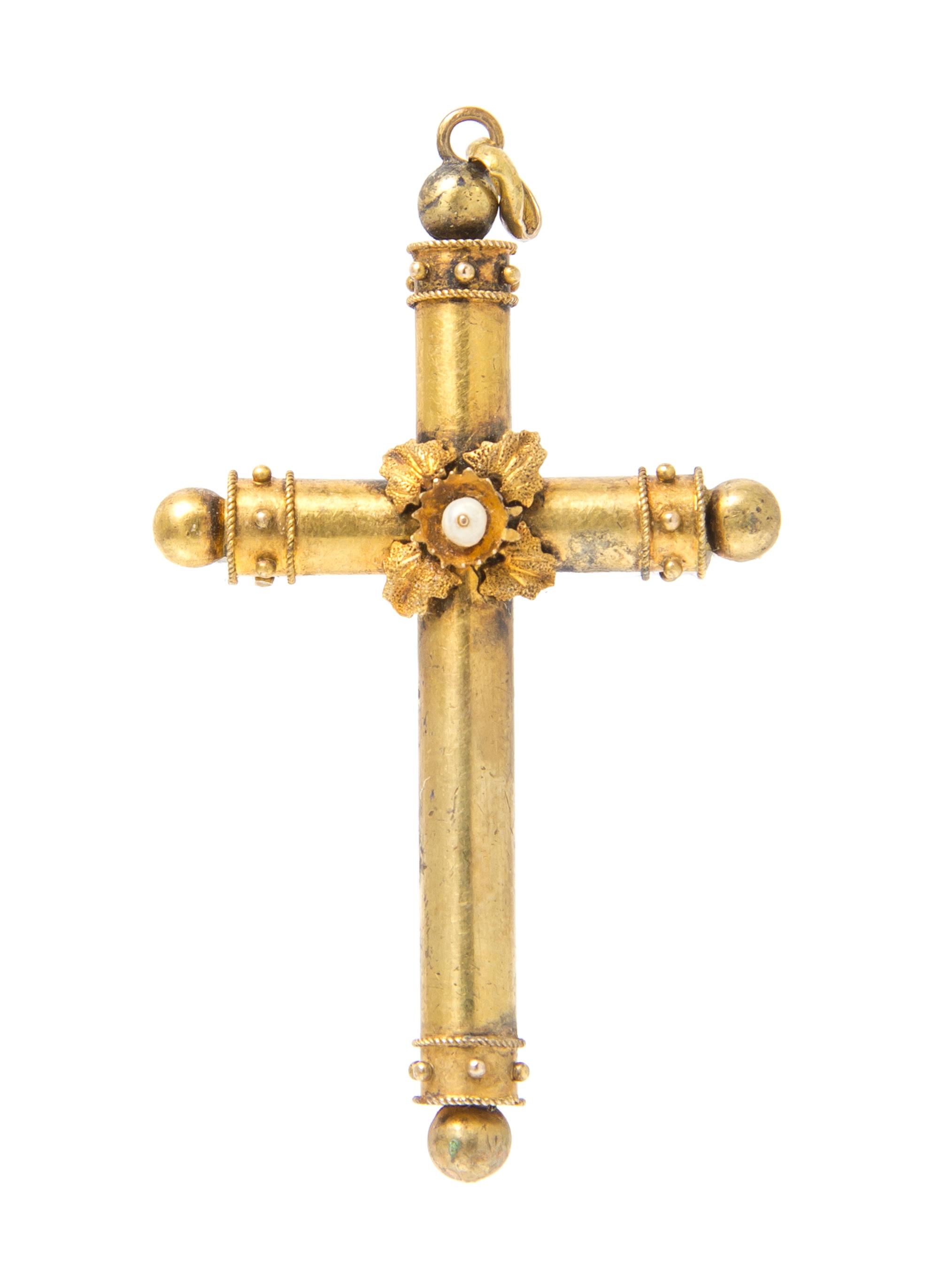 A Cross Pendant, Circa 1880, 2.30 dwts.