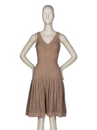 Alaïa Metallic Knit Dress