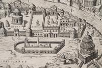 [ROME] -- DU PÉRAC, Etienne (ca 1525-1604). Urbis Romae Sciographia ex Antiquis Monumentis Accuratiss Delineata Descrizione . Rome: Giovanni Giacomo de Rossi, ca 1730.