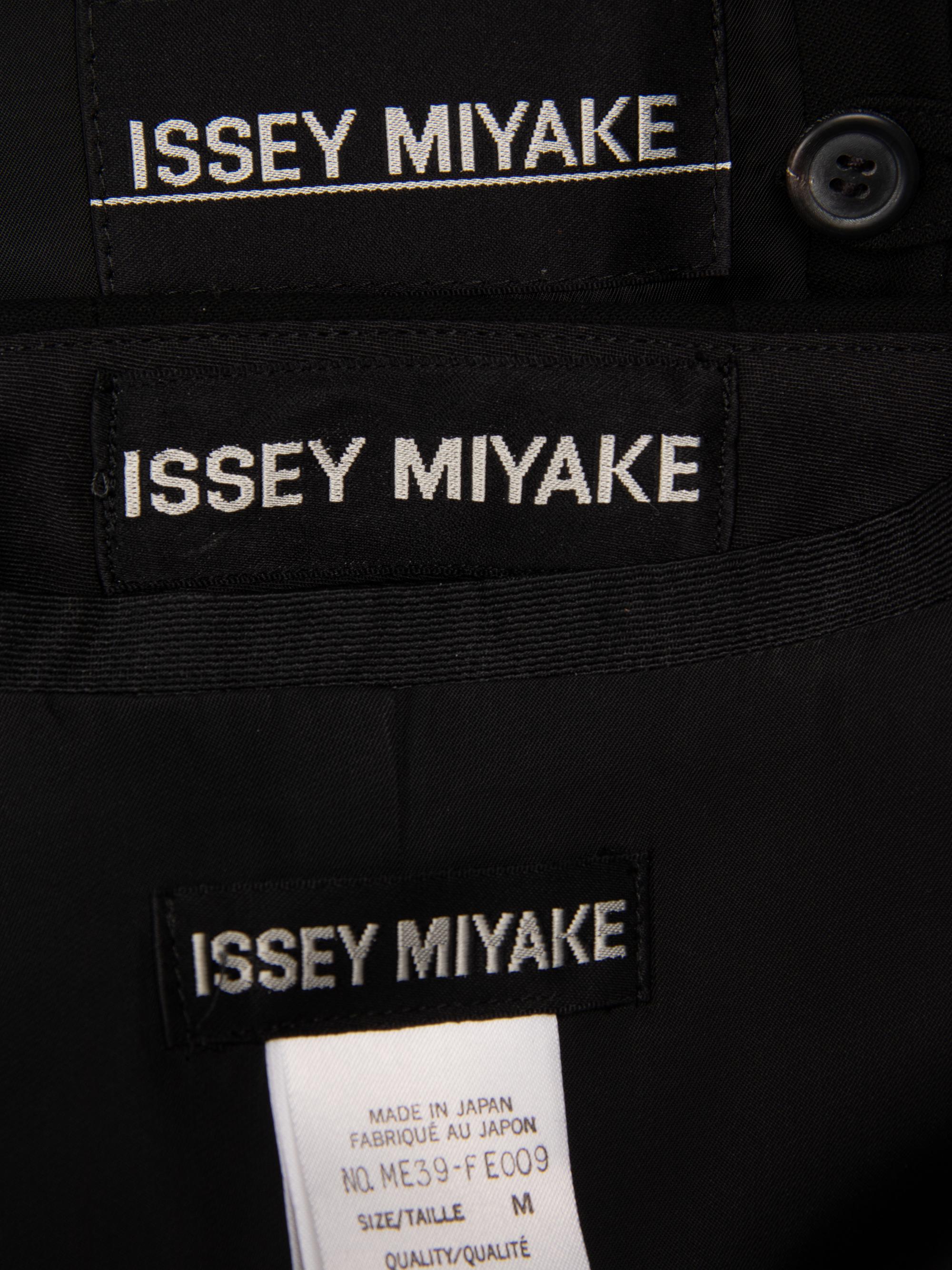 Issey Miyake, Three-Piece Black Suit