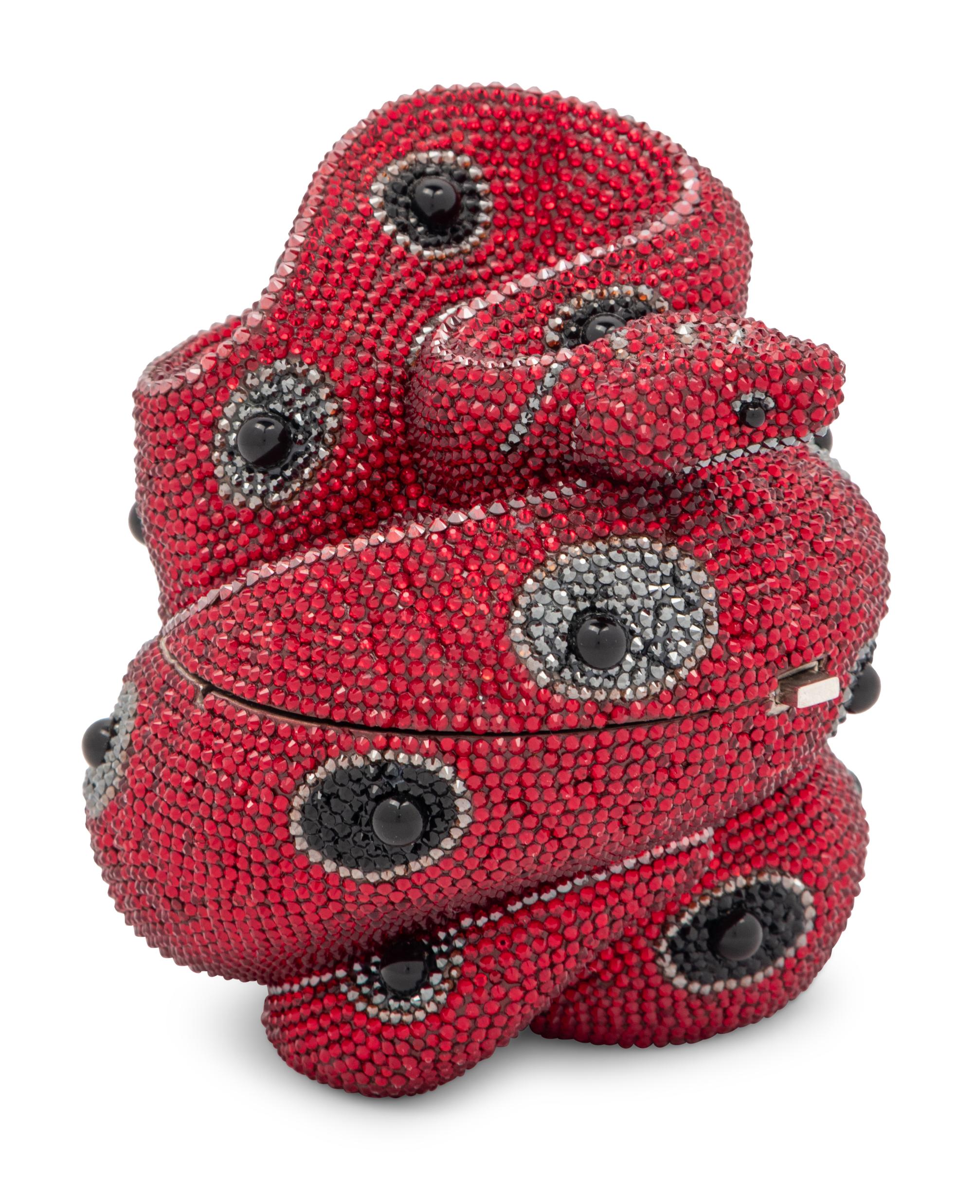 Judith Leiber Collector's Edition Red Snake Minaudière