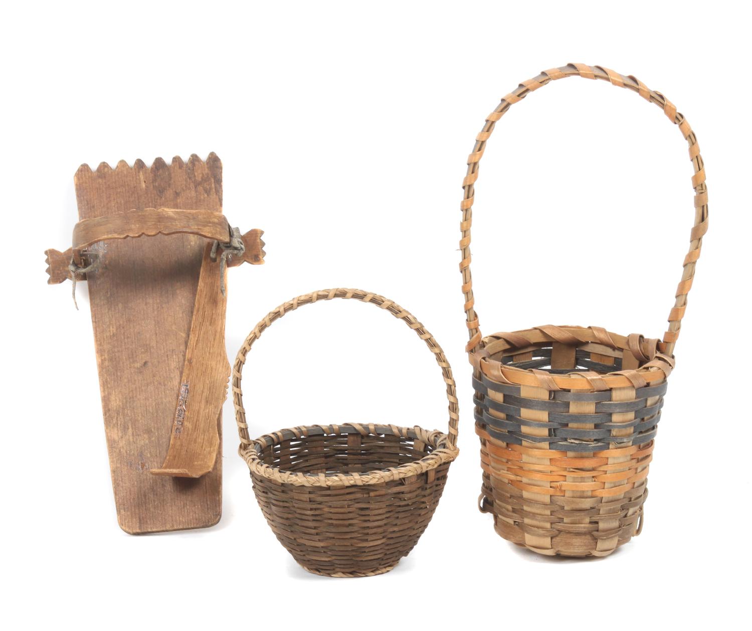 A Miniature Native East Coast Wall Display Height 16 3/4 x 12 1/2 inches.