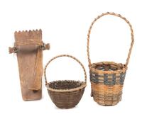 A Miniature Native East Coast Wall Display Height 16 3/4 x 12 1/2 inches.