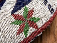 Sioux Fully Beaded Buffalo Hide Moccasins
