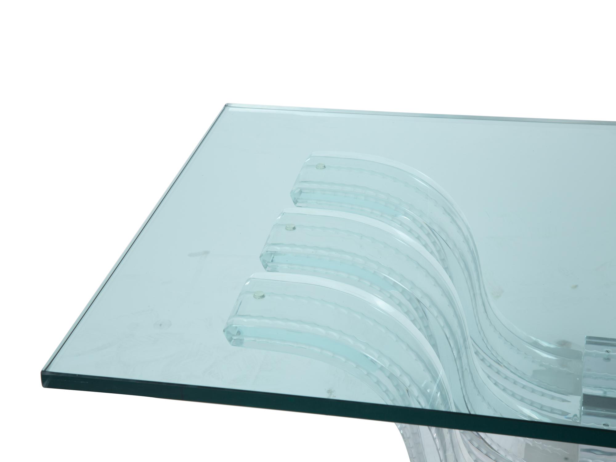 A Lalique Perles d'Eau Coffee Table — 20TH CENTURY