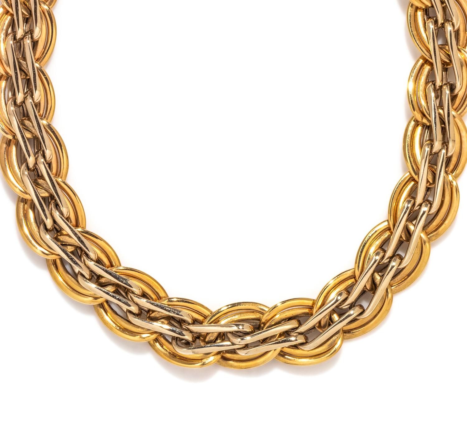 BICOLOR GOLD NECKLACE