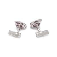 RUBY AND DIAMOND CUFFLINKS
