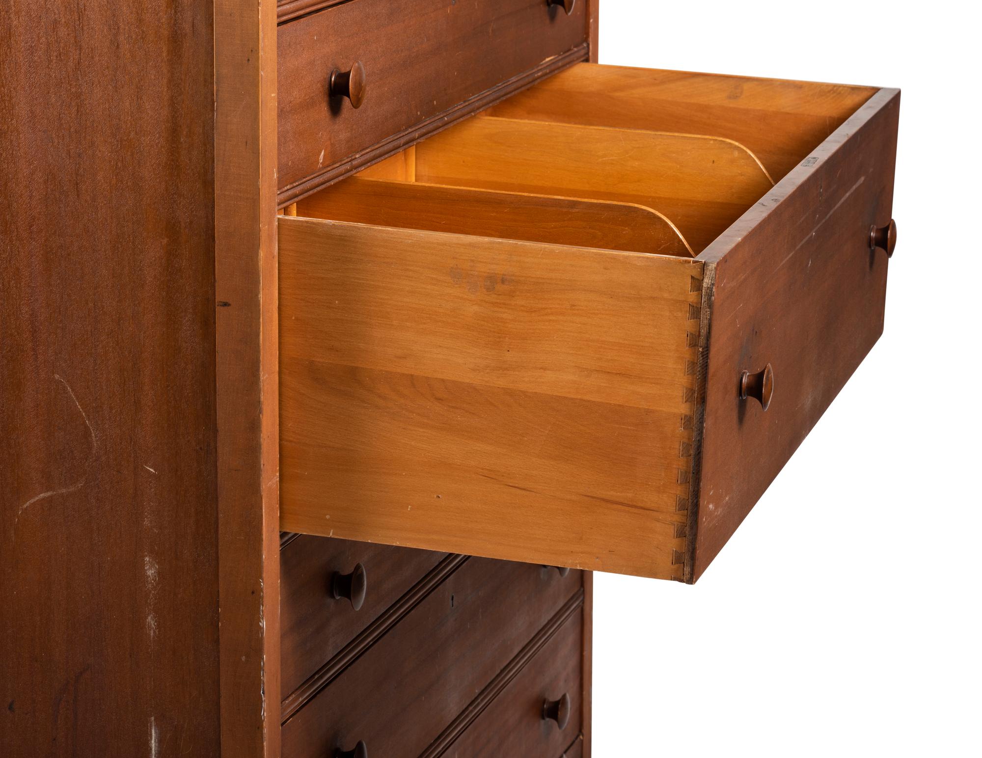 A Shaker-Style Bench-Made Tall Chest of Drawers