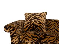 A Contemporary Convertible Sofa with Custom Tiger Print Silk Velvet Upholstery