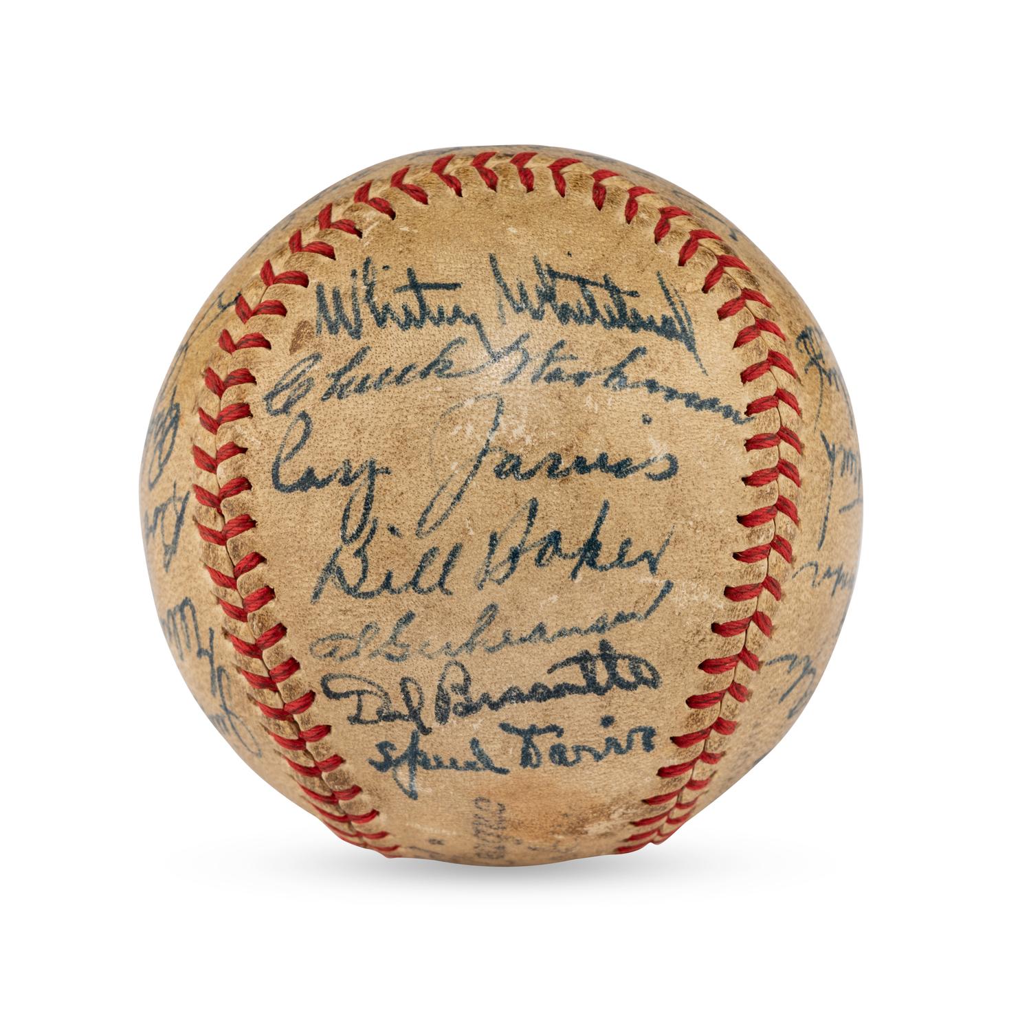A 1946 Pittsburgh Pirates Team Signed Autograph Baseball (Beckett Authentication Services Letter of Authenticity)